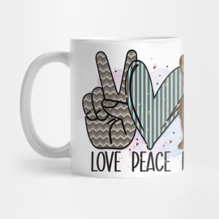 Love peace dogs Mug